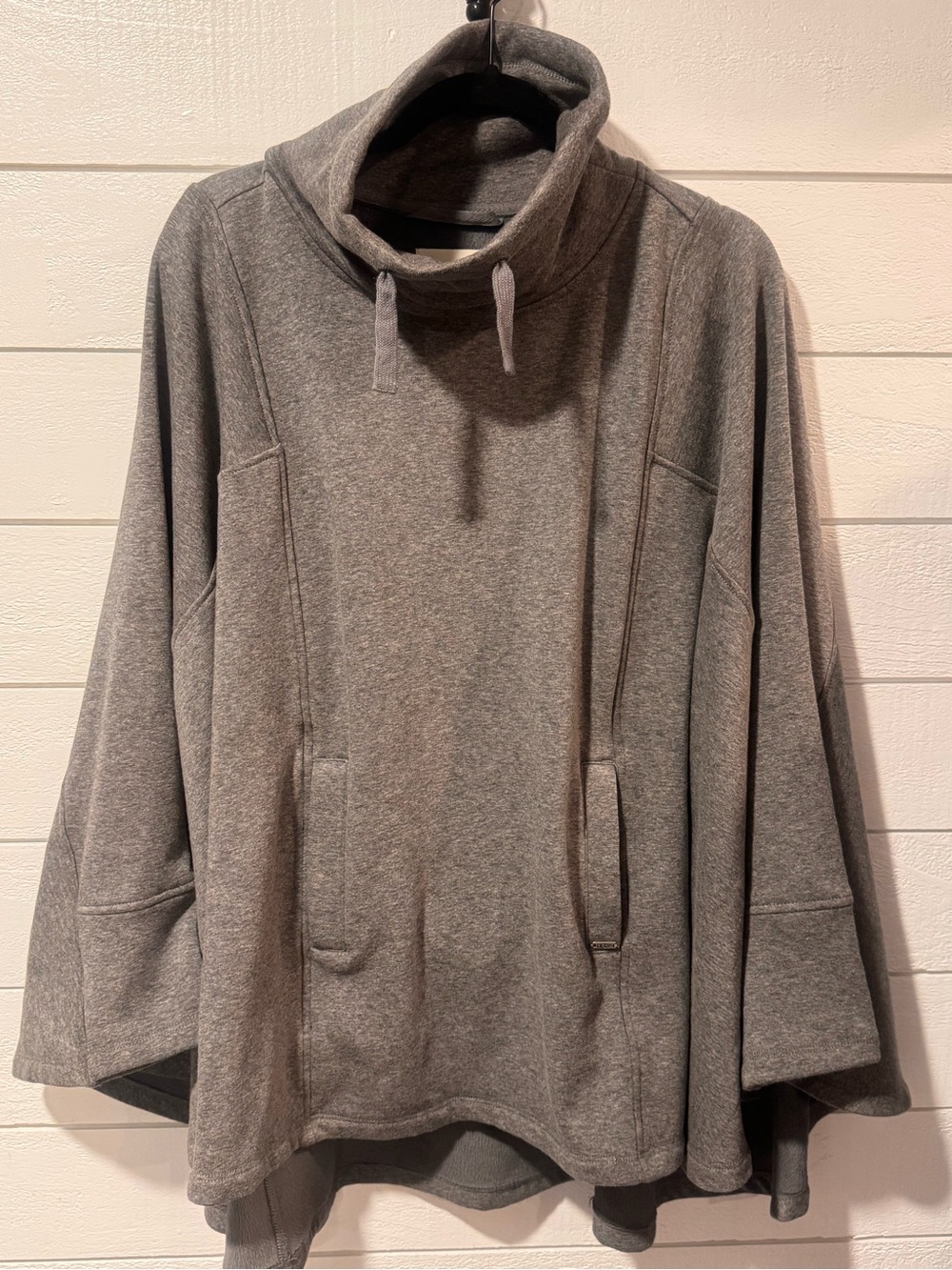 UGG Pichot Double Knit Funnel Neck Pullover Poncho - M/L